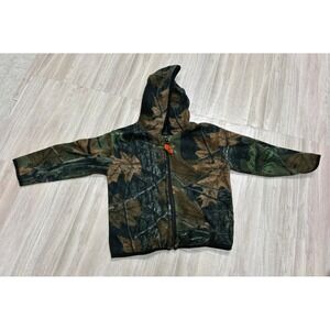 Trail Crest Toddler 2T Camo Fleece Full Zip Hoodie Jacket Real Tree Camouflage
